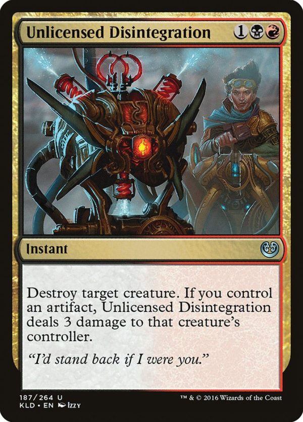 Unlicensed Disintegration [Kaladesh] Hot on Sale