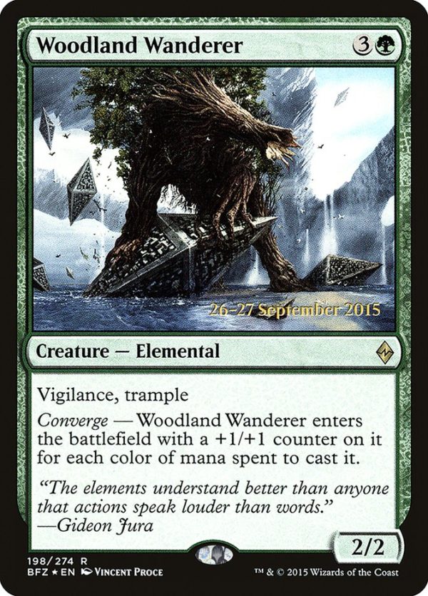 Woodland Wanderer [Battle for Zendikar Prerelease Promos] Sale