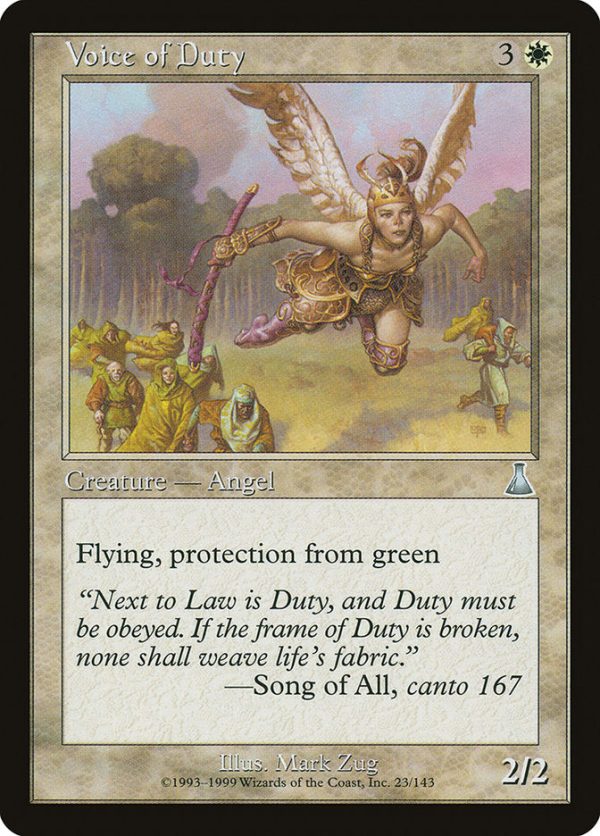 Voice of Duty [Urza s Destiny] Cheap