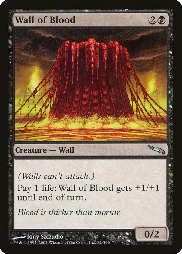 Wall of Blood [Mirrodin] Sale