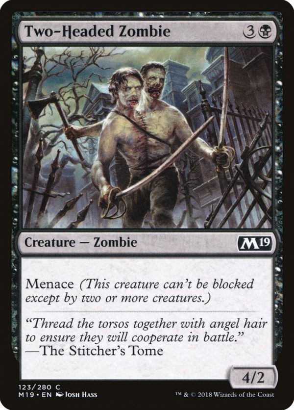 Two-Headed Zombie [Core Set 2019] Cheap