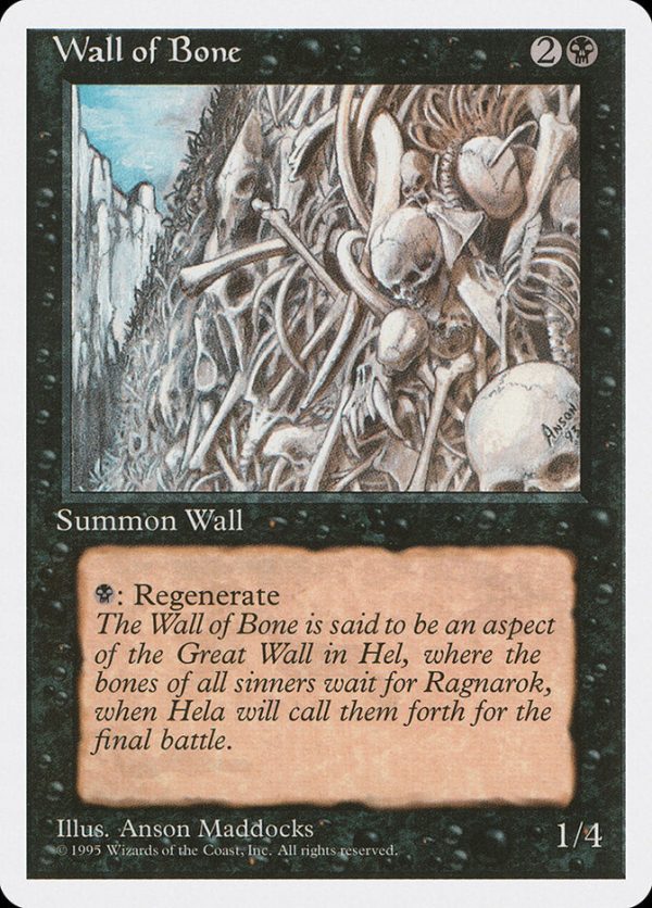 Wall of Bone [Fourth Edition] For Sale