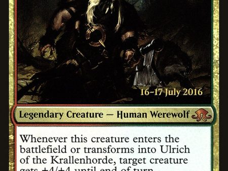 Ulrich of the Krallenhorde    Ulrich, Uncontested Alpha [Eldritch Moon Prerelease Promos] For Cheap