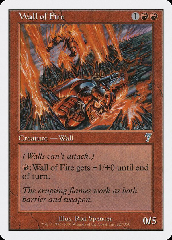 Wall of Fire [Seventh Edition] For Cheap