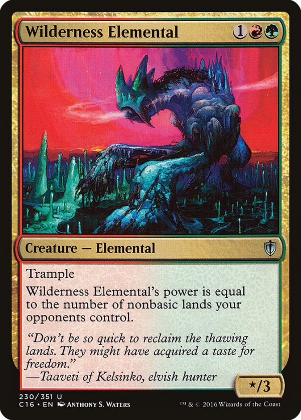 Wilderness Elemental [Commander 2016] For Discount